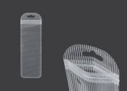 Plastična zip kesica 60x185mm sa providnom prednjom stranom, zadnjom providnom stranom sa linijama i sa Eurohole otvorom - 100 kom Plastična zip kesica 60x185mm sa providnom prednjom stranom, zadnjom providnom stranom sa linijama i sa Eurohole otvorom - 100 kom