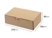 Kartonska braon kutija 270x165x85mm - 20 kom Kartonska braon kutija 270x165x85mm - 20 kom