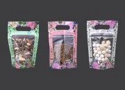 Providne DoyPack kesice sa zip zatvaranjem, ručkom, ovalnim dnom i sa mogućnošću termo zatvaranja 100x35x150mm – 50kom
