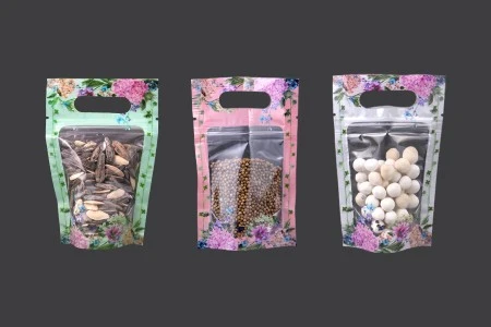 Providne DoyPack kesice sa zip zatvaranjem, ručkom, ovalnim dnom i sa mogućnošću termo zatvaranja 100x35x150mm – 50kom-3