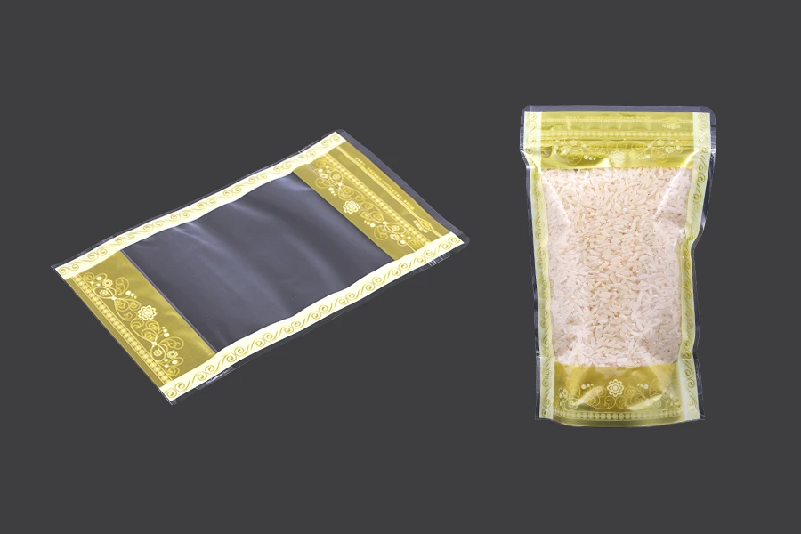 Providna DoyPack kesica sa zip zatvaranjem, zlatnim detaljima i sa mogućnošću termo lepljenja 120x35x200mm – 50kom-grupa_slika