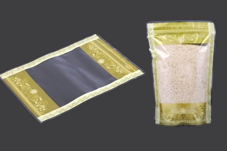 Providna DoyPack kesica sa zip zatvaranjem, zlatnim detaljima i sa mogućnošću termo lepljenja 160x40x240mm - 50kom-4