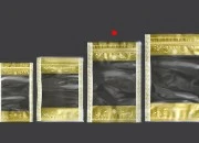 Providna DoyPack kesica sa zip zatvaranjem, zlatnim detaljima i sa mogućnošću termo lepljenja 160x40x240mm - 50kom Providna DoyPack kesica sa zip zatvaranjem, zlatnim detaljima i sa mogućnošću termo lepljenja 160x40x240mm - 50kom