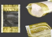 Providna DoyPack kesica sa zip zatvaranjem, zlatnim detaljima i sa mogućnošću termo lepljenja 160x40x240mm - 50kom Providna DoyPack kesica sa zip zatvaranjem, zlatnim detaljima i sa mogućnošću termo lepljenja 160x40x240mm - 50kom