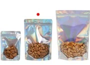 Aluminijumske DoyPack kesice sa zipom, transparentnom prednjom stranom, ovalnim dnom i sa mogućnošću termo zatvaranja 180x40x255mm – 50kom Aluminijumske DoyPack kesice sa zipom, transparentnom prednjom stranom, ovalnim dnom i sa mogućnošću termo zatvaranja 180x40x255mm – 50kom