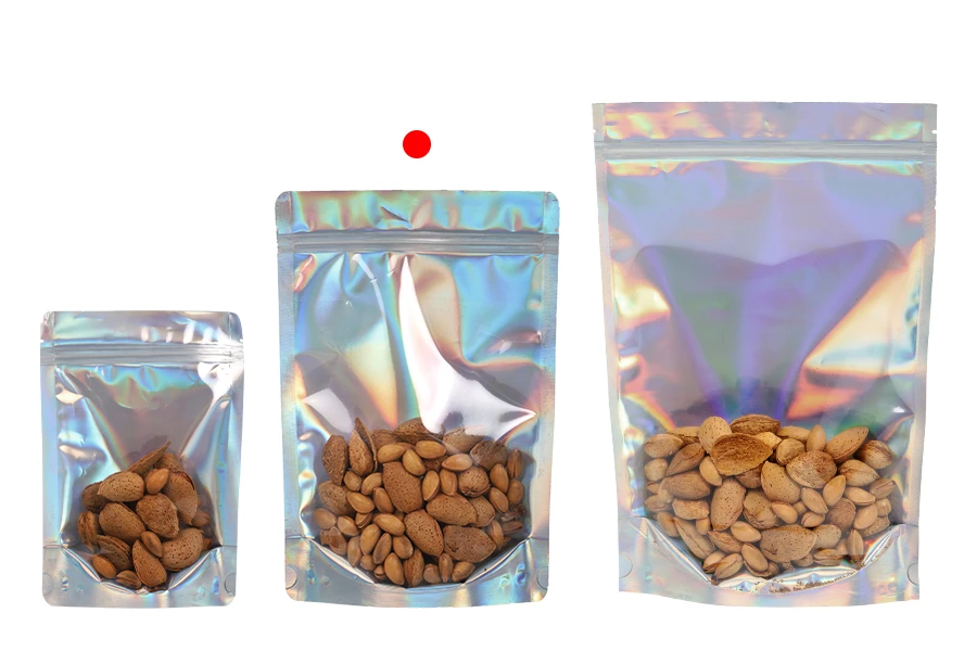 Aluminijumske DoyPack kesice sa zipom, transparentnom prednjom stranom, ovalnim dnom i sa mogućnošću termo zatvaranja 180x40x255mm – 50kom Aluminijumske DoyPack kesice sa zipom, transparentnom prednjom stranom, ovalnim dnom i sa mogućnošću termo zatvaranja 180x40x255mm – 50kom