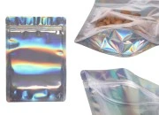 Aluminijumske DoyPack kesice sa zipom, transparentnom prednjom stranom, ovalnim dnom i sa mogućnošću termo zatvaranja 180x40x255mm – 50kom Aluminijumske DoyPack kesice sa zipom, transparentnom prednjom stranom, ovalnim dnom i sa mogućnošću termo zatvaranja 180x40x255mm – 50kom
