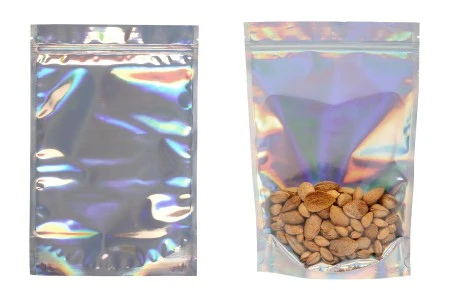 Aluminijumske DoyPack kesice sa zipom, transparentnom prednjom stranom, ovalnim dnom i sa mogućnošću termo zatvaranja 200x50x300 mm – 50kom-5