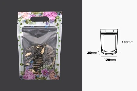 Providne DoyPack kesice sa zip zatvaranjem, ručkom, ovalnim dnom i sa mogućnošću termo zatvaranja 120x35x180mm – 50kom-2