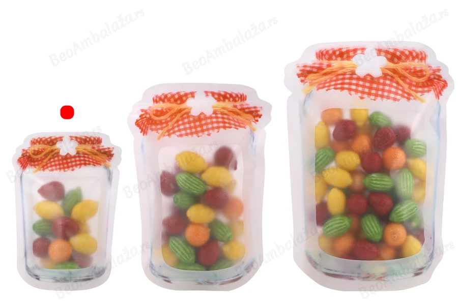 DoyPack kesica u obliku tegle sa zip zatvaranjem 105x30x154mm - 50 kom-