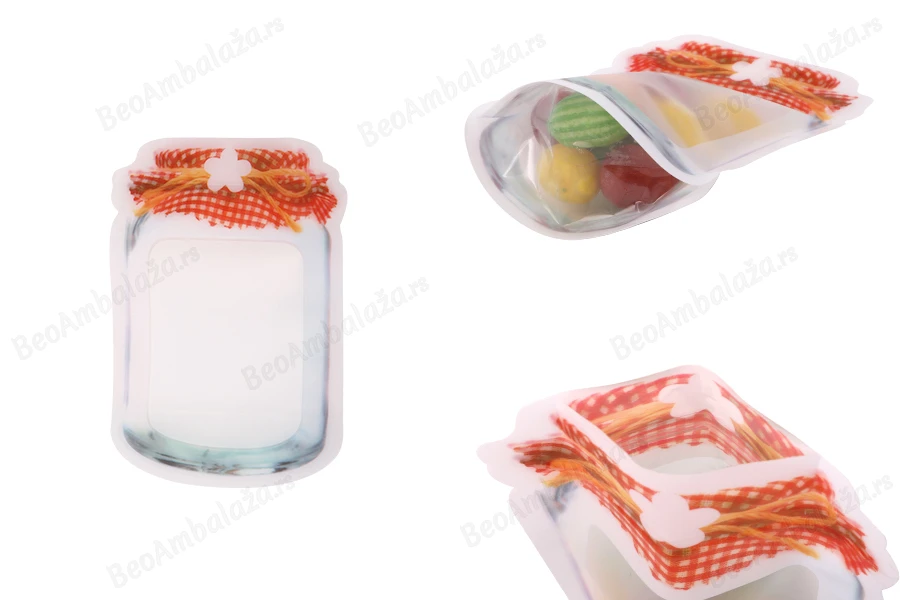 DoyPack kesica u obliku tegle sa zip zatvaranjem 105x30x154mm - 50 kom-slika_proizvoda