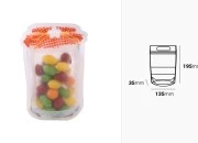 DoyPack kesica u obliku tegle sa zip zatvaranjem 135x35x195mm - 50kom DoyPack kesica u obliku tegle sa zip zatvaranjem 135x35x195mm - 50kom