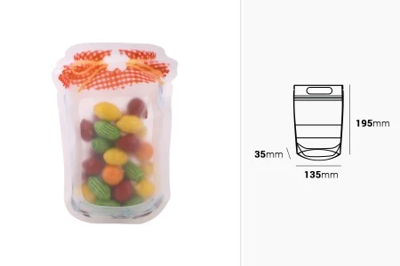 DoyPack kesica u obliku tegle sa zip zatvaranjem 135x35x195mm - 50kom-2