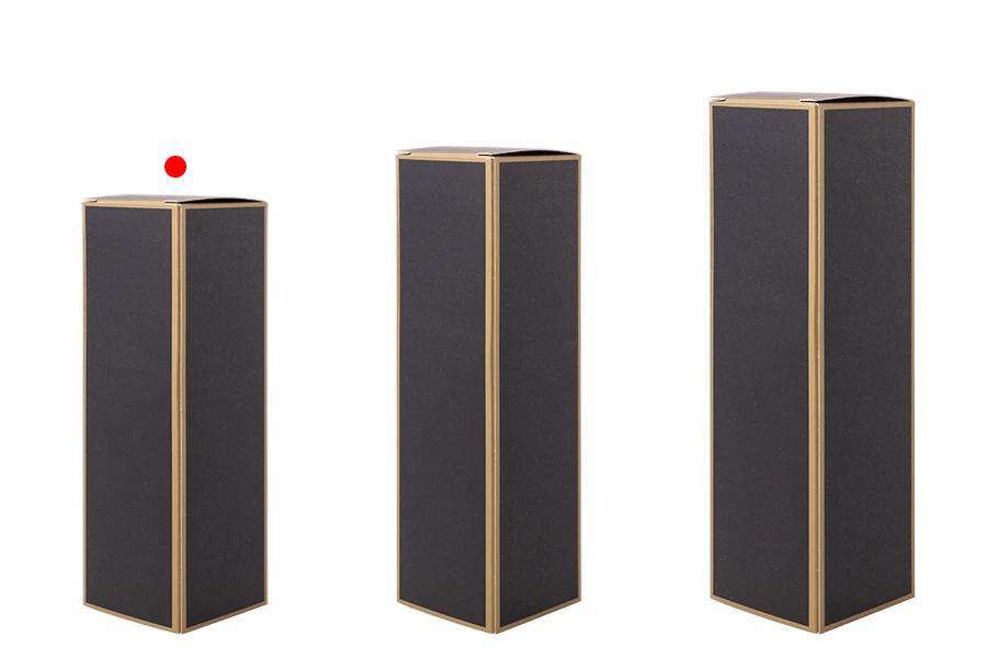 Kartonska kutija 38x38x106mm sa zlatnim ivicama, više boja - 20 kom Kartonska kutija 38x38x106mm sa zlatnim ivicama, više boja - 20 kom