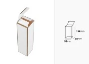 Kartonska kutija 38x38x136mm sa zlatnim ivicama, više boja - 20 kom Kartonska kutija 38x38x136mm sa zlatnim ivicama, više boja - 20 kom