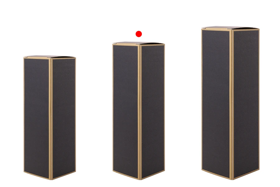 Kartonska kutija 38x38x136mm sa zlatnim ivicama, više boja - 20 kom Kartonska kutija 38x38x136mm sa zlatnim ivicama, više boja - 20 kom