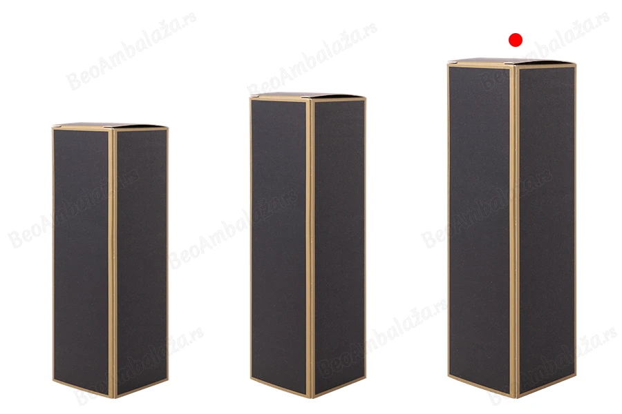 Kartonska kutija 45x45x160mm sa zlatnim ivicama, više boja - 20 kom-grupa_slika
