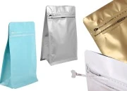 Aluminijumske DoyPack kesice na termo zatvaranje, sa sigurnosnom tračicom i zipom 130x70x200mm - 25kom