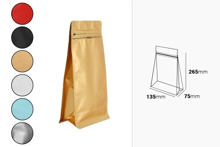 Aluminijumske DoyPack kesice na termo zatvaranje, sa sigurnosnom tračicom i zipom 135x75x265 mm - 25kom-3