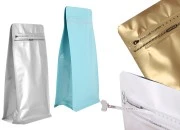 Aluminijumske DoyPack 135x75x265 mm kesice na termo zatvaranje, sa sigurnosnom tračicom i zipom - 25kom Aluminijumske DoyPack 135x75x265 mm kesice na termo zatvaranje, sa sigurnosnom tračicom i zipom - 25kom