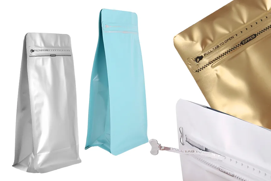 Aluminijumske DoyPack 135x75x265 mm kesice na termo zatvaranje, sa sigurnosnom tračicom i zipom - 25kom Aluminijumske DoyPack 135x75x265 mm kesice na termo zatvaranje, sa sigurnosnom tračicom i zipom - 25kom