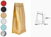 Aluminijumske DoyPack kesice na termo zatvaranje, sa sigurnosnom tračicom i zipom 150x95x325mm - 25kom Aluminijumske DoyPack kesice na termo zatvaranje, sa sigurnosnom tračicom i zipom 150x95x325mm - 25kom