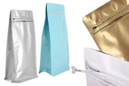 Aluminijumske DoyPack kesice na termo zatvaranje, sa sigurnosnom tračicom i zipom 150x95x325mm - 25kom-2