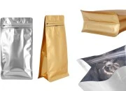 Aluminijumske DoyPack kesice 135x75x265mm sa ventilom, termo zatvaranjem, otvaranjem sigurnosnom trakom i zip zatvaranjem - 25kom