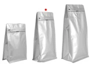 Aluminijumske DoyPack kesice 135x75x265mm sa ventilom, termo zatvaranjem, otvaranjem sigurnosnom trakom i zip zatvaranjem - 25kom