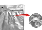 Aluminijumske DoyPack kesice 135x75x265mm sa ventilom, termo zatvaranjem, otvaranjem sigurnosnom trakom i zip zatvaranjem - 25kom