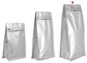 Aluminijumske DoyPack kesice 150x95x325 mm sa ventilom, termo zatvaranjem, otvaranjem sigurnosnom trakom i zip zatvaranjem - 25kom