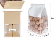 Vrećica sa providnim delom 175x110x280 mm na zatvaranje sa žicom (tin-tie) - 50 komada-dimenzije_slike