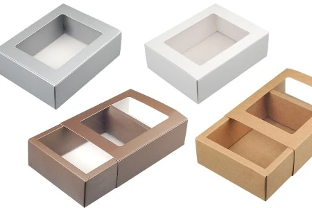 Kartonska kutija za pakovanje 170x130x52 mm na izvlačenje sa prozorom - 12 kom-1