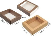 Kartonska kutija za pakovanje 195x155x50 mm na izvlačenje sa prozorom - 12 kom Kartonska kutija za pakovanje 195x155x50 mm na izvlačenje sa prozorom - 12 kom