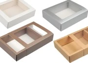Kartonska kutija za pakovanje 195x155x50 mm na izvlačenje sa prozorom - 12 kom Kartonska kutija za pakovanje 195x155x50 mm na izvlačenje sa prozorom - 12 kom