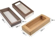 Kartonska kutija za pakovanje  270x120x50 mm na izvlačenje sa prozorom - 12 kom