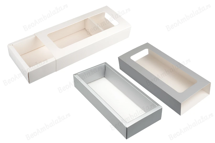 Kartonska kutija za pakovanje  270x120x50 mm na izvlačenje sa prozorom - 12 kom-grupa_slika