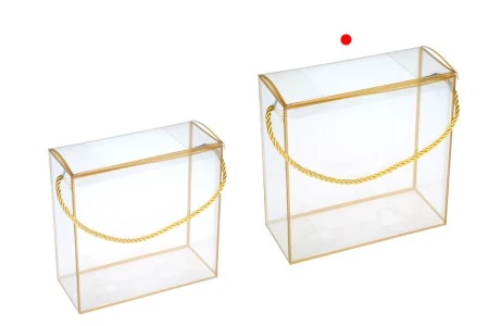 Plastična providna poklon kutija - torbica 190x80x190 mm sa ručkom - 12 kom-6