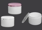 Plastična kutija za kreme 300mL sa zatvaračem sa srebrnom linijom i međupoklopcem - 12 kom-slika_proizvoda