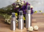 Aluminijumska boca 50mL sa sprejom i providnim zatvaračem - 10 kom