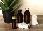 Staklena bočica 100mL za etarska ulja u braon boji, sa grlom PP28 Staklena bočica 100mL za etarska ulja u braon boji, sa grlom PP28