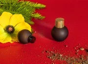 Peskirana okrugla braon staklena bočica 50mL, PP18 - bez zatvarača Peskirana okrugla braon staklena bočica 50mL, PP18 - bez zatvarača