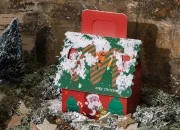 Božićna poklon kutijica sa drškom 120x100x140 mm raznih boja - 25 kom-grupa_slika