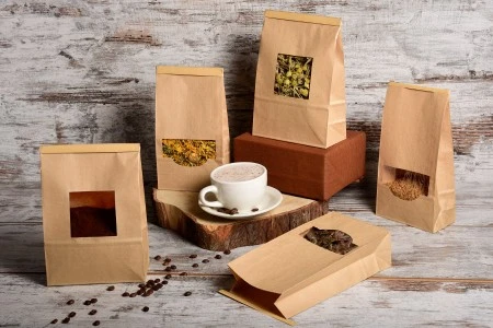 Kraft kesice 120x60x230 mm sa prozorom i žicom za zatvaranje (tin-tie)-grupa_slika