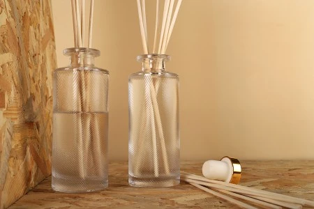 Staklena providna dekorativna bočica 150mL, pogodna za osveživač prostora-3