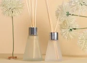 Staklena bočica od peskiranog stakla 50mL konusnog oblika, pogodna za osveživač prostora-grupa_slika