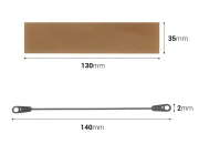 Rezervna tkanina 130x35 mm i žica 140x2 mm za mašinu za termičko zatvaranje-slika_proizvoda