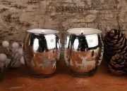 Božićna staklena tegla 300mL, pogodna za dekoraciju i svećice Božićna staklena tegla 300mL, pogodna za dekoraciju i svećice
