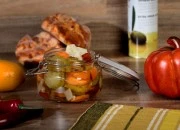 Staklena okrugla teglica 500mL sa staklenim poklopcem sa hermetičkim zatvaranjem (žicom i gumicom na poklopcu)