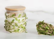 Ukrasna pletenica od kanapa i sa zelenim listovima, 7mmx10m-dimenzije_slike